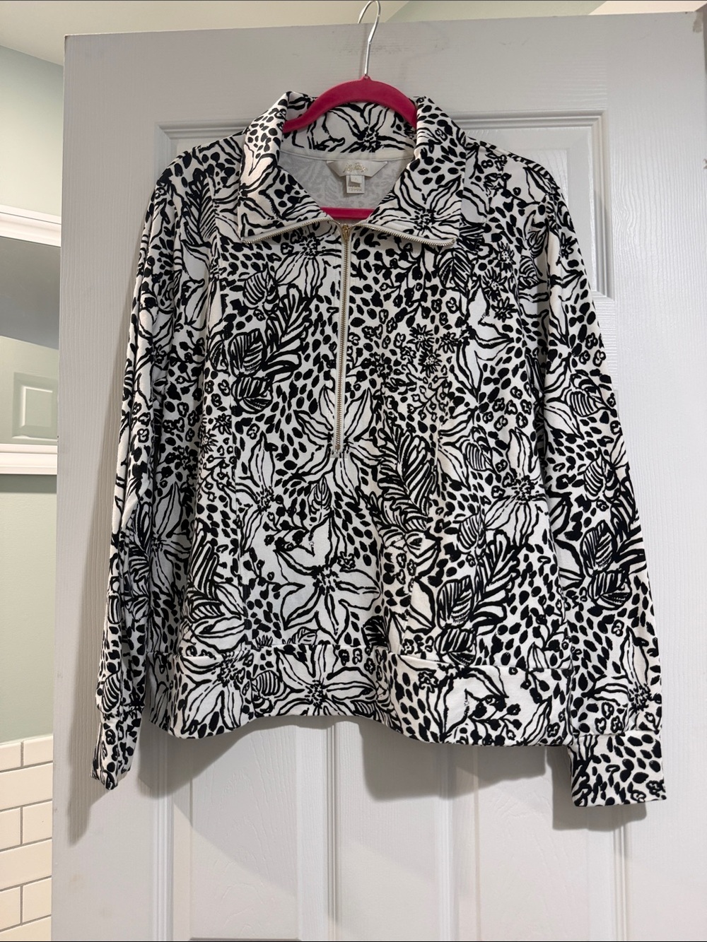 Lilly Pulitzer UPF 50+ Eleni Pullover Onyx